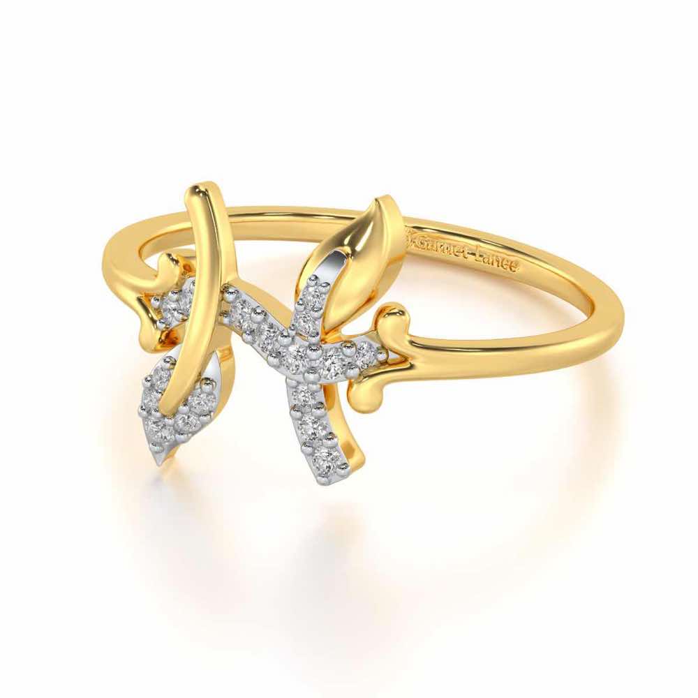 Vivacious Pieces Silver Ring - Yellow Gold - Image 2