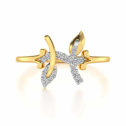 Vivacious Pieces Silver Ring - Yellow Gold - Image 4
