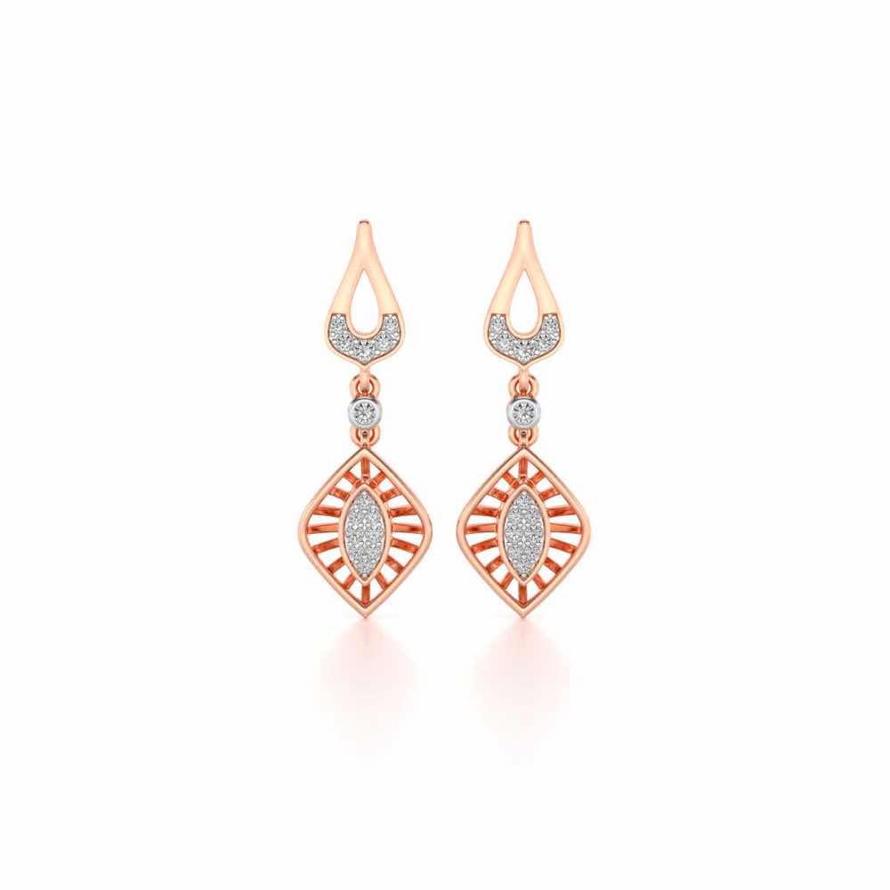 Voila Earring Drops - Rose Gold - Image 1