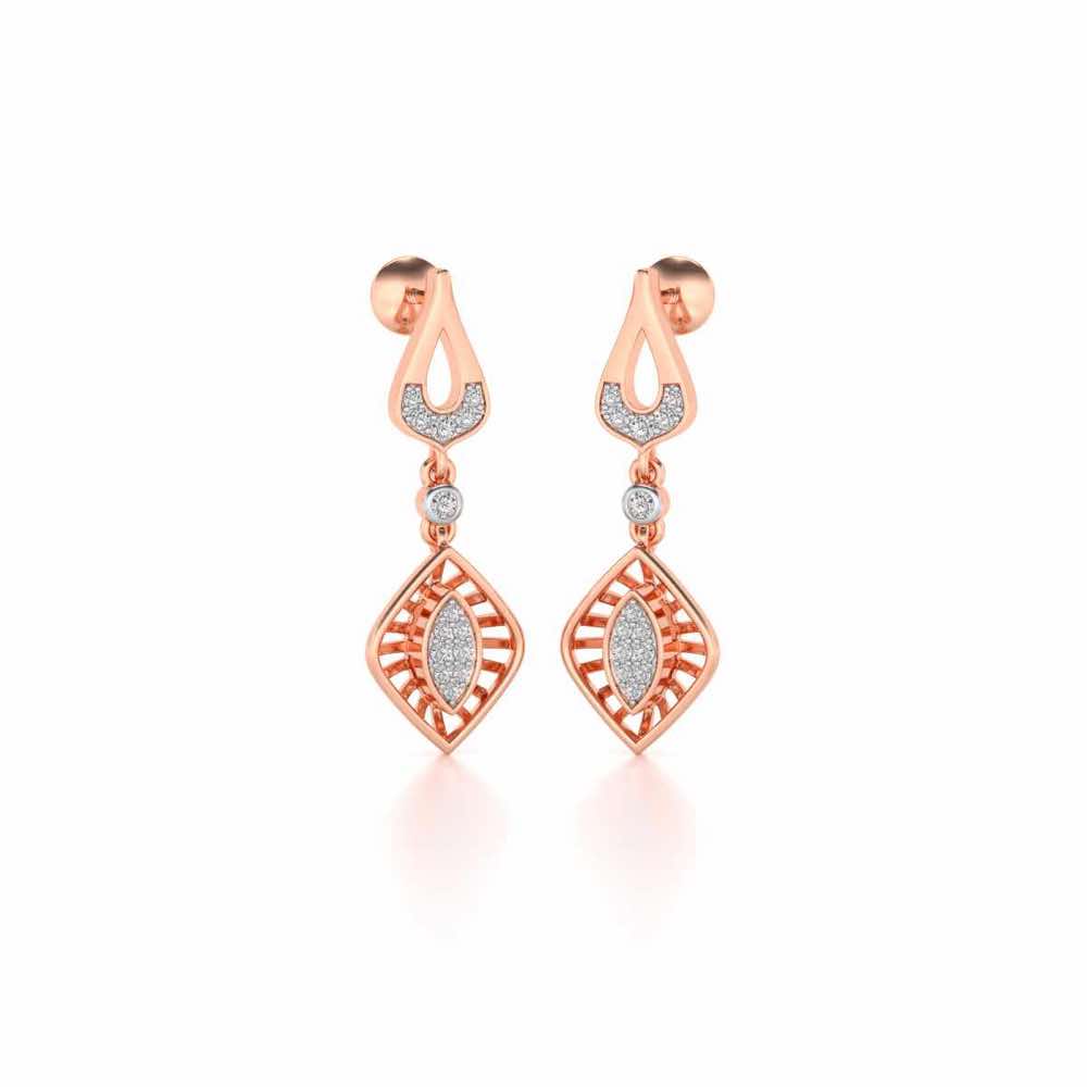 Voila Earring Drops - Rose Gold - Image 2
