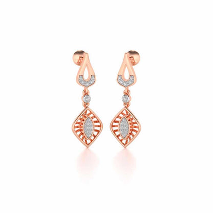 Voila Earring Drops - Rose Gold - Image 2