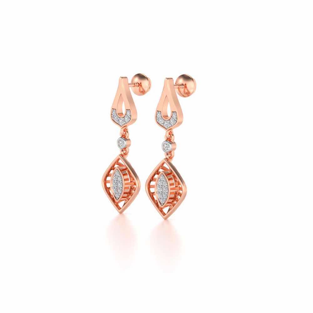 Voila Earring Drops - Rose Gold - Image 3