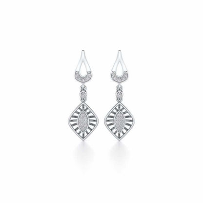 Voila Earring Drops - White Gold - Image 1
