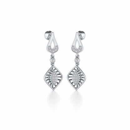 Voila Earring Drops - White Gold - Image 2