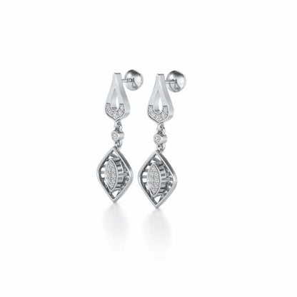 Voila Earring Drops - White Gold - Image 3