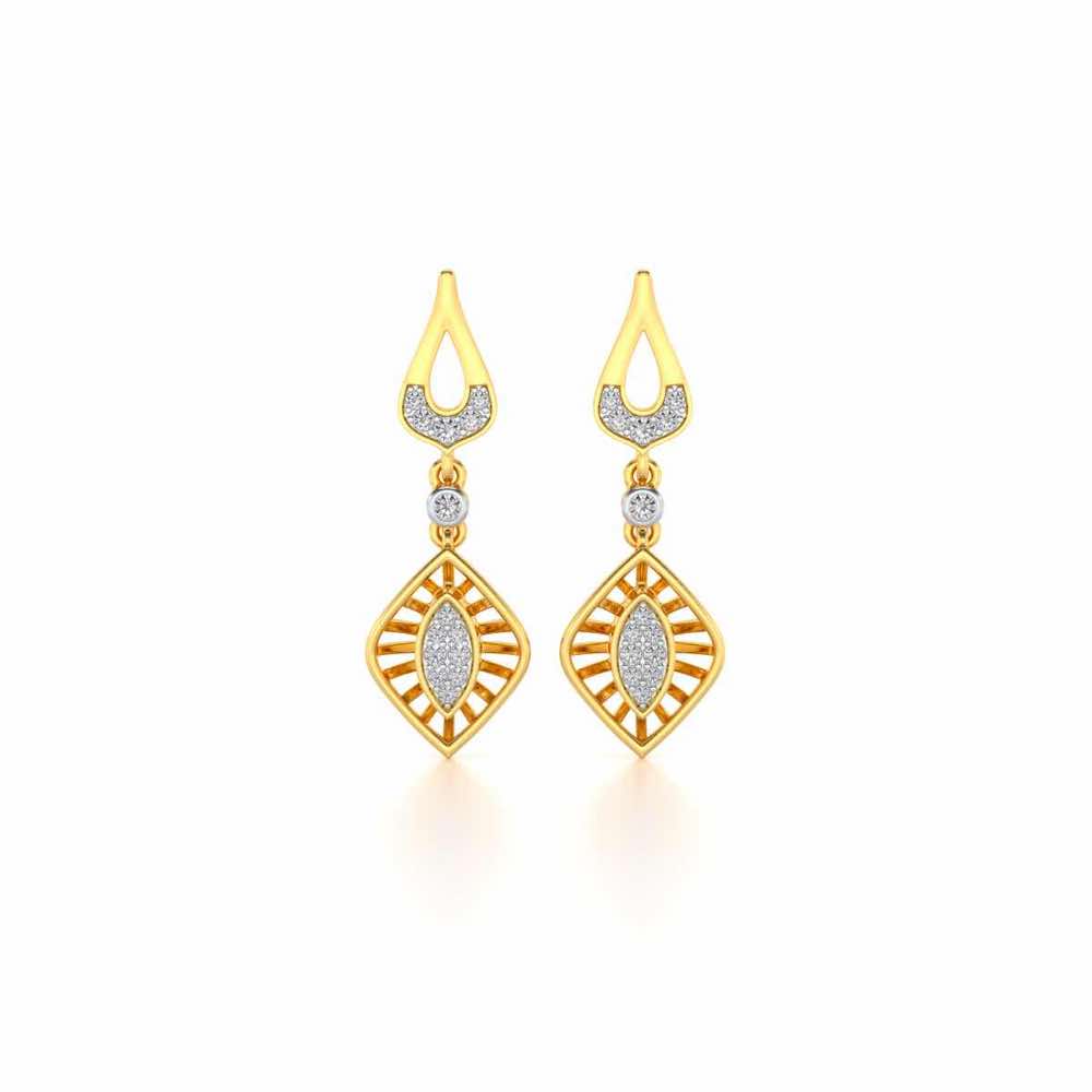 Voila Earring Drops - Yellow Gold - Image 1