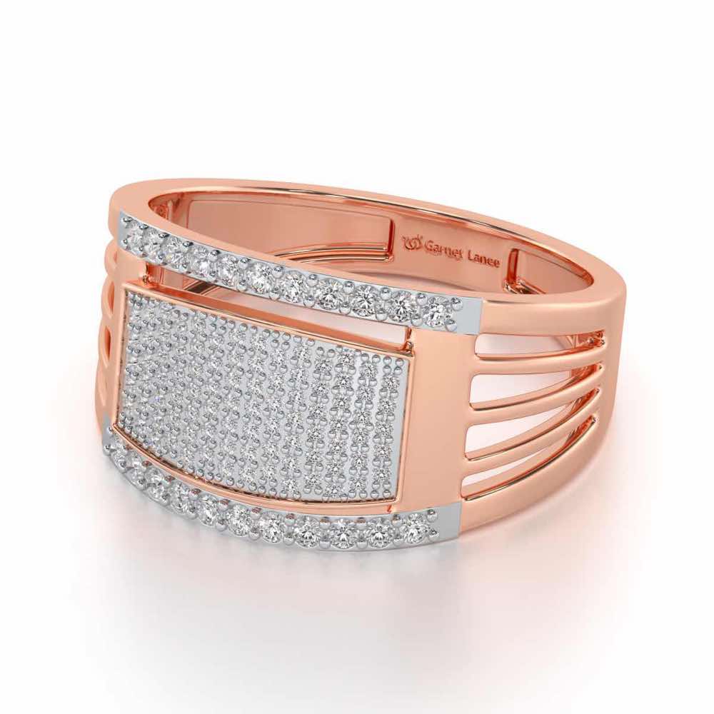 Vouchsafe Silver Ring For Men - Rose Gold - Image 2