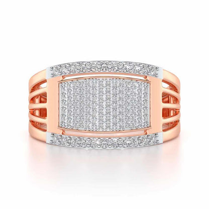 Vouchsafe Silver Ring For Men - Rose Gold - Image 4
