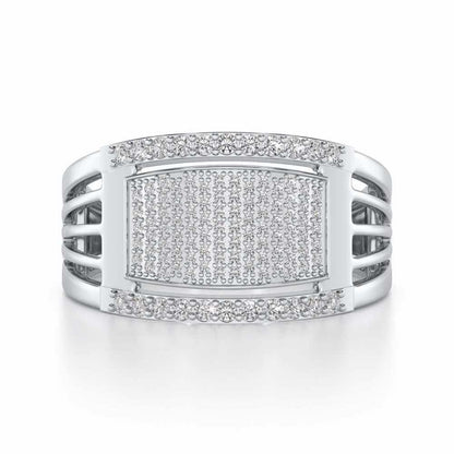 Vouchsafe Silver Ring For Men - White Gold - Image 4