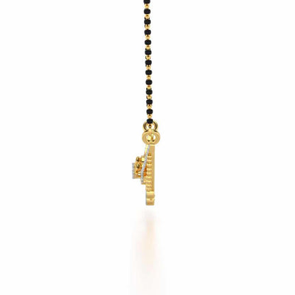Vrindha Silver Mangalsutra - Yellow Gold - Image 4