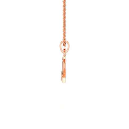 W-Glint Silver Pendant - Rose Gold - Image 3