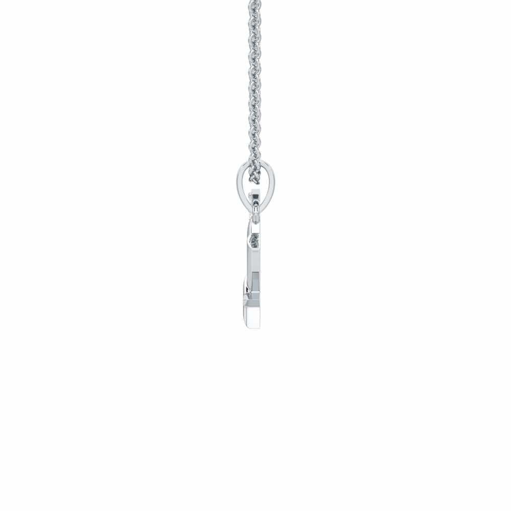 W-Glint Silver Pendant - White Gold - Image 3