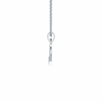 W-Glint Silver Pendant - White Gold - Image 3