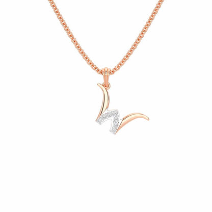 W-Luke Silver Pendant - Rose Gold - Image 1