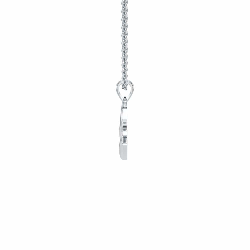 W-Luke Silver Pendant - White Gold - Image 3