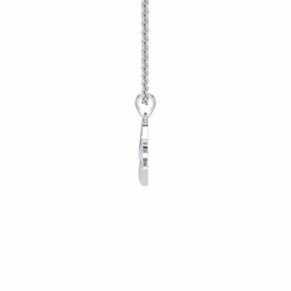 W-Luke Silver Pendant - White Gold - Image 3