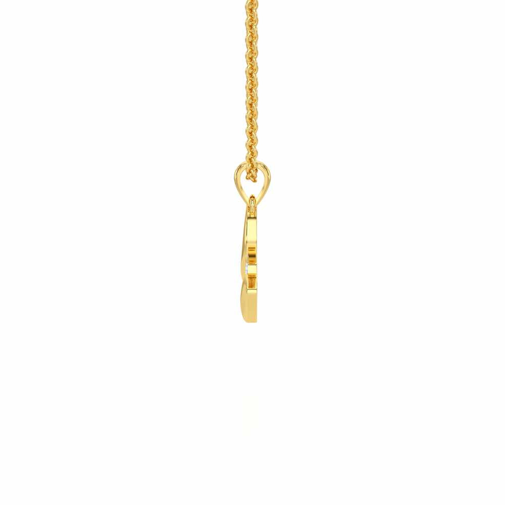 W-Luke Silver Pendant - Yellow Gold - Image 3