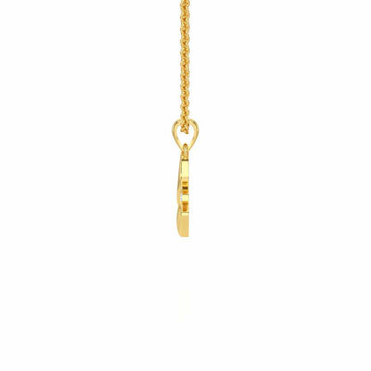 W-Luke Silver Pendant - Yellow Gold - Image 3