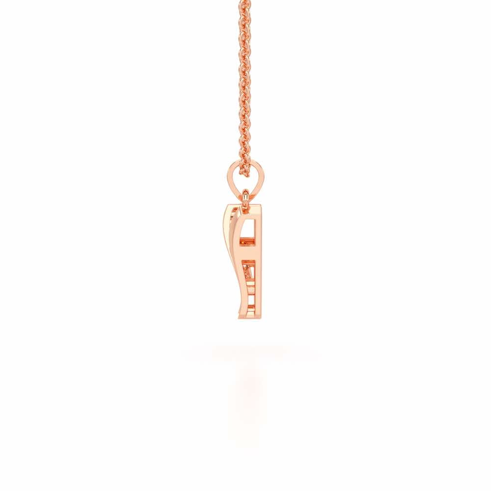 W-Spark Silver Pendant - Rose Gold - Image 3