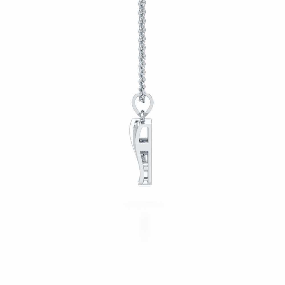 W-Spark Silver Pendant - White Gold - Image 3