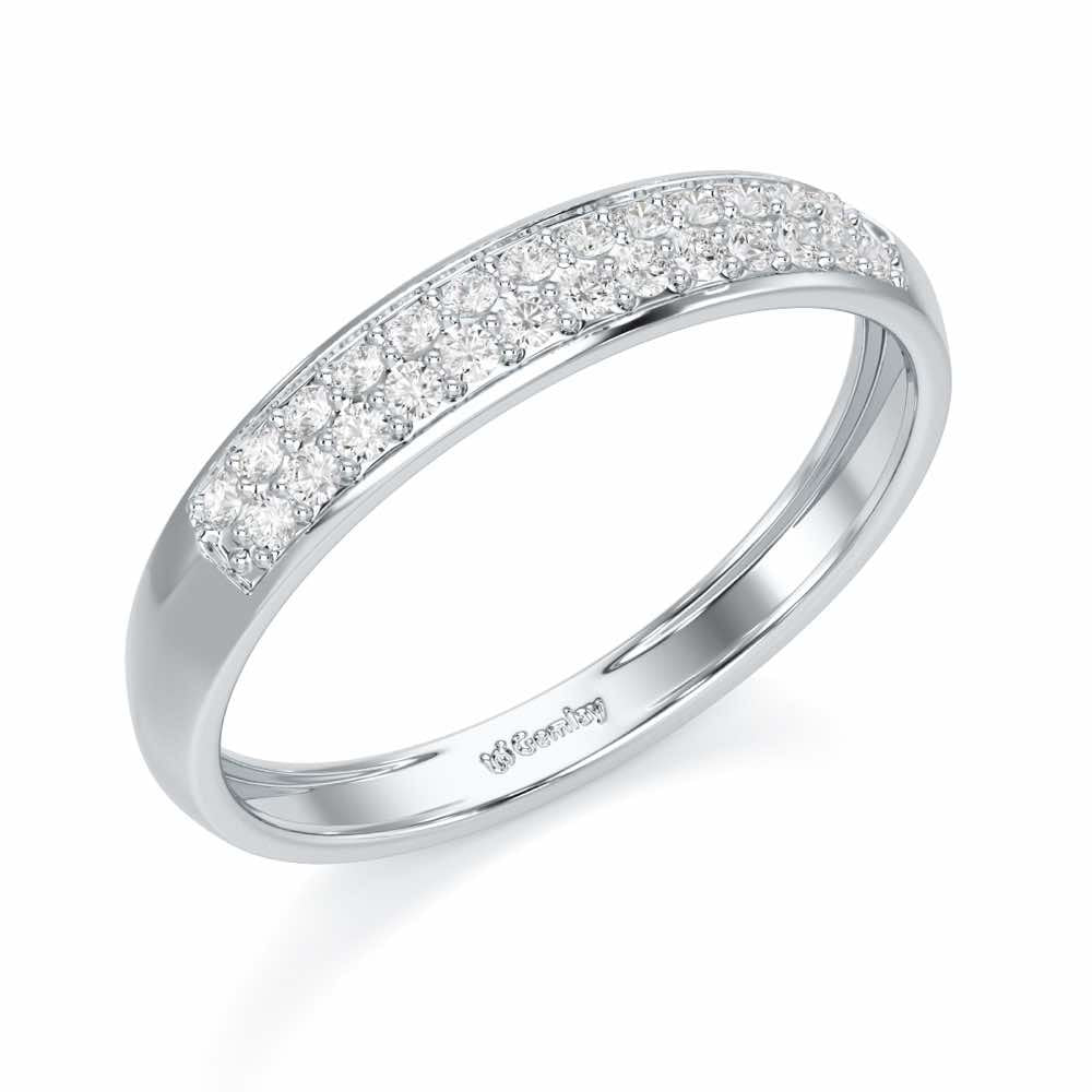 Genesis Elegance Silver Ring - White Gold - Image 1