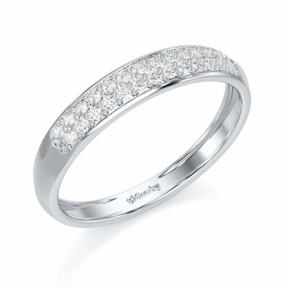 Genesis Elegance Silver Ring - White Gold - Image 1