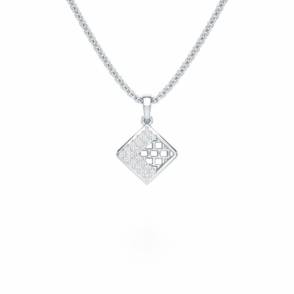 Luminous Bliss Silver Pendant - White Gold - Image 1