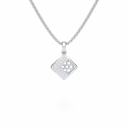 Luminous Bliss Silver Pendant - White Gold - Image 1