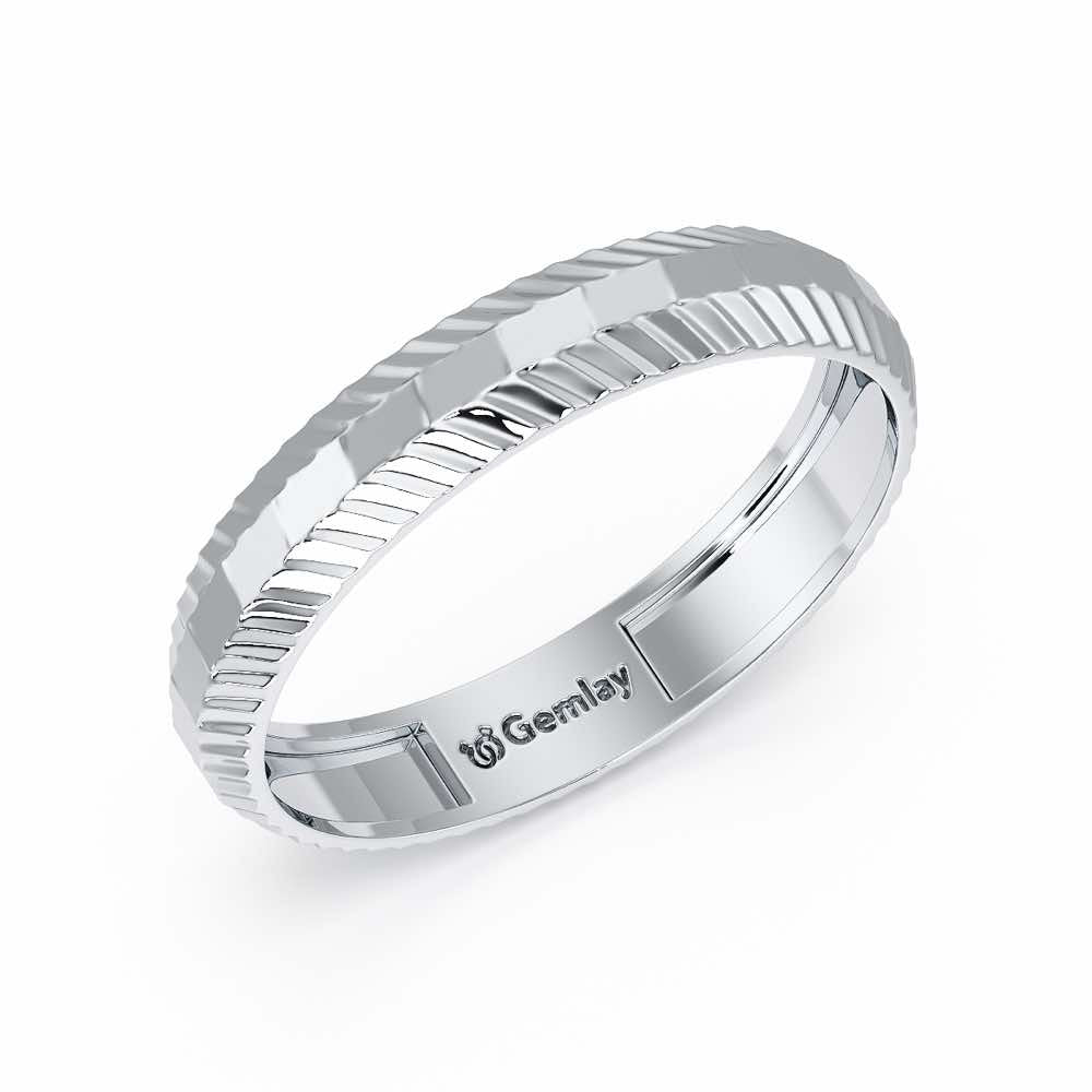 Nia Silver Ring - White Gold - Image 1