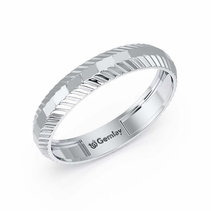 Nia Silver Ring - White Gold - Image 1