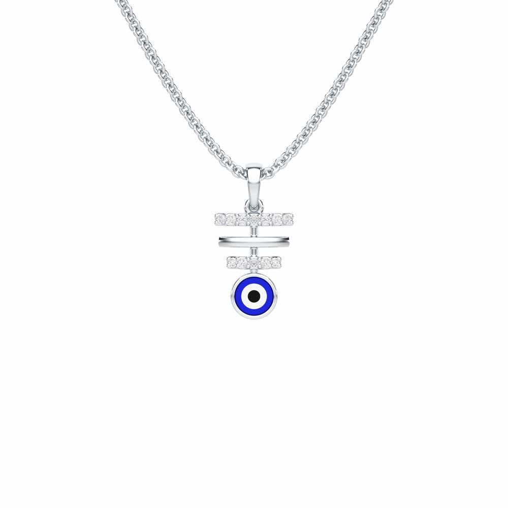 Guardian Watch Silver Pendant - White Gold - Image 1