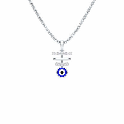 Guardian Watch Silver Pendant - White Gold - Image 1