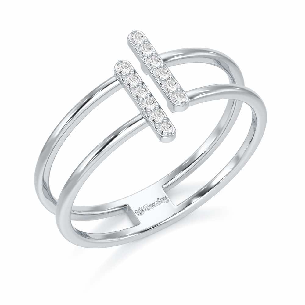Just Meeting Silver Ring - White Gold - Image 1