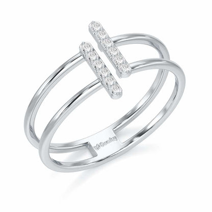 Just Meeting Silver Ring - White Gold - Image 1