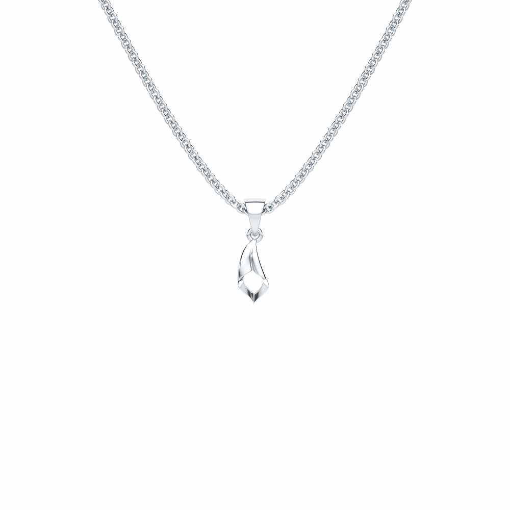 Fin Shine Gold Pendant - White Gold - Image 1
