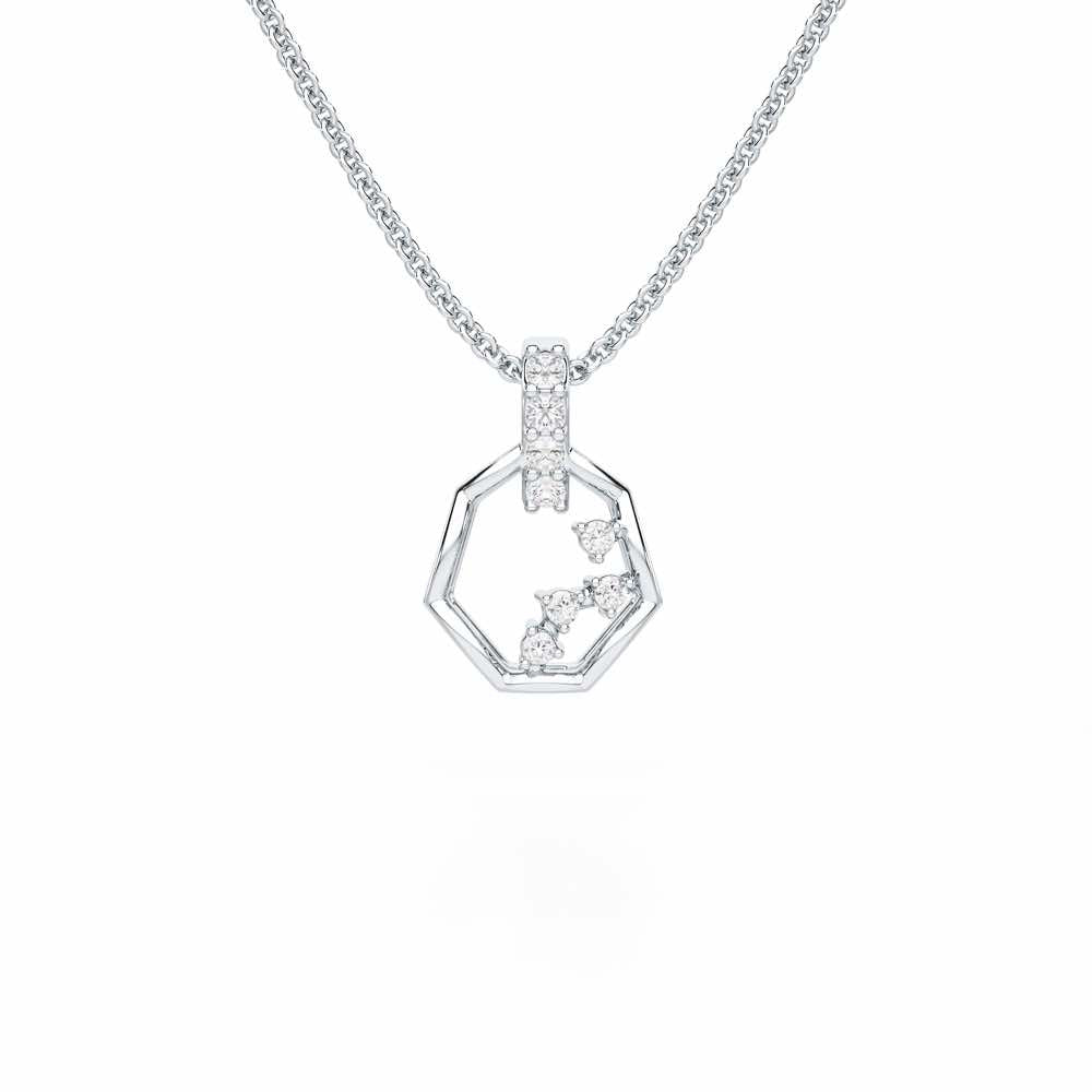 Silver Dawn Silver Pendant - White Gold - Image 1