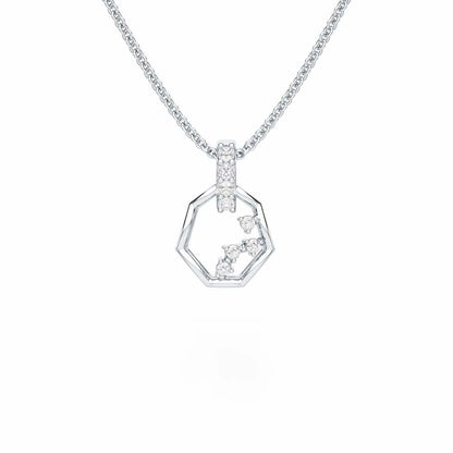 Silver Dawn Silver Pendant - White Gold - Image 1