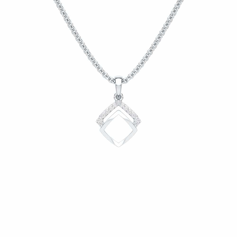 Celestial Eye Silver Pendant - White Gold - Image 1