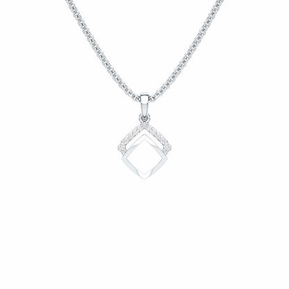 Celestial Eye Silver Pendant - White Gold - Image 1