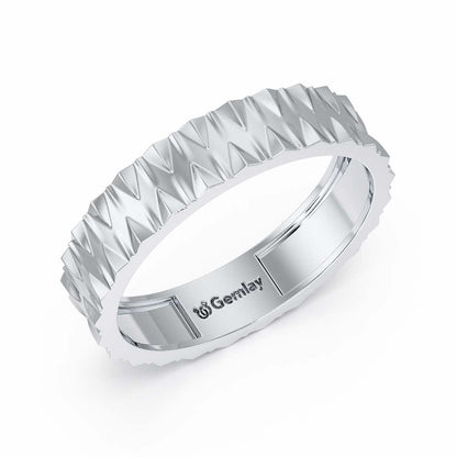 Noelle Silver Ring - White Gold - Image 1