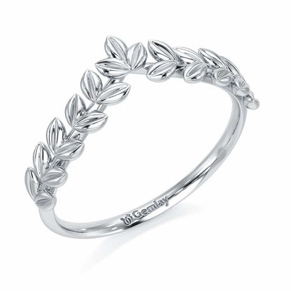 Fenny Frill Apex Silver Ring - White Gold - Image 1