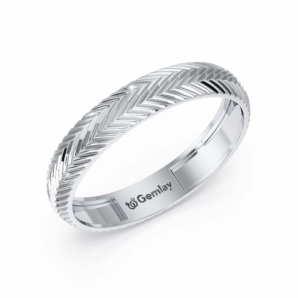 Azalea Silver Ring - White Gold - Image 1