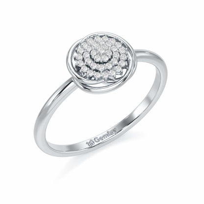 Aquila Silver Ring - White Gold - Image 1