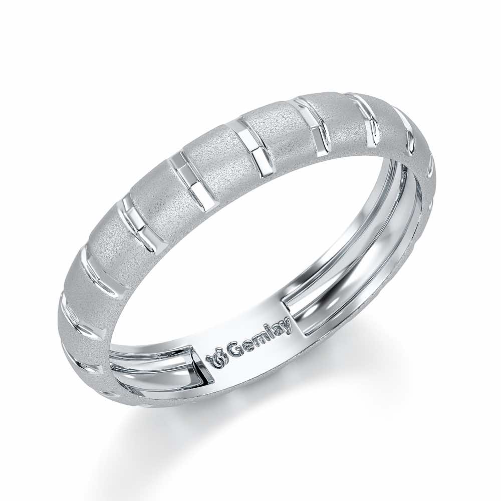 Adeline Silver Ring - White Gold - Image 1