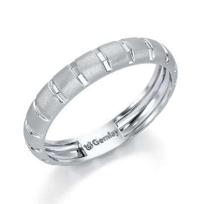 Adeline Silver Ring - White Gold - Image 1