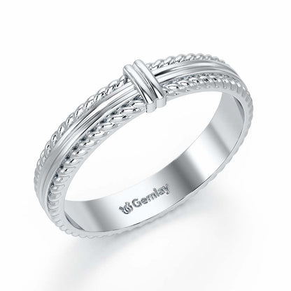 Zyna Silver Ring For Women - White Gold - Image 1