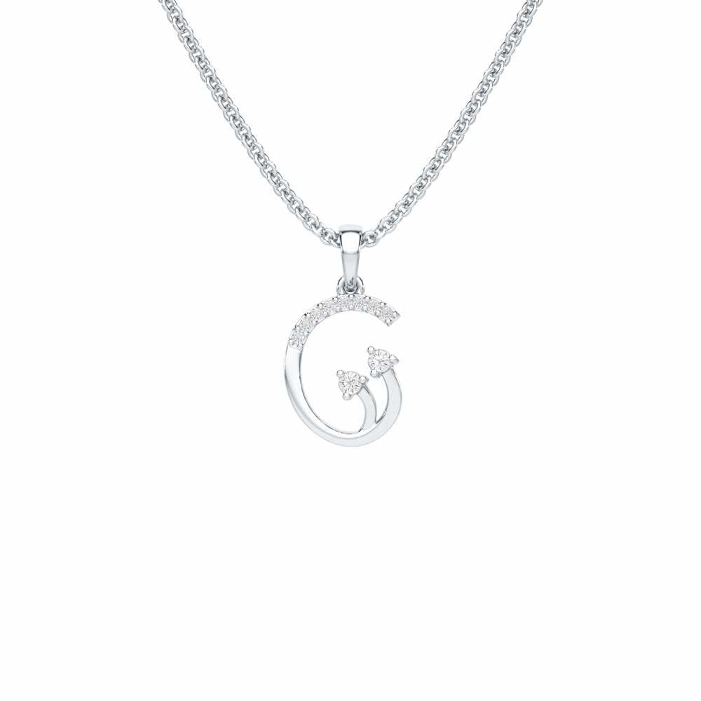 Radiant Show Silver Pendant - White Gold - Image 1