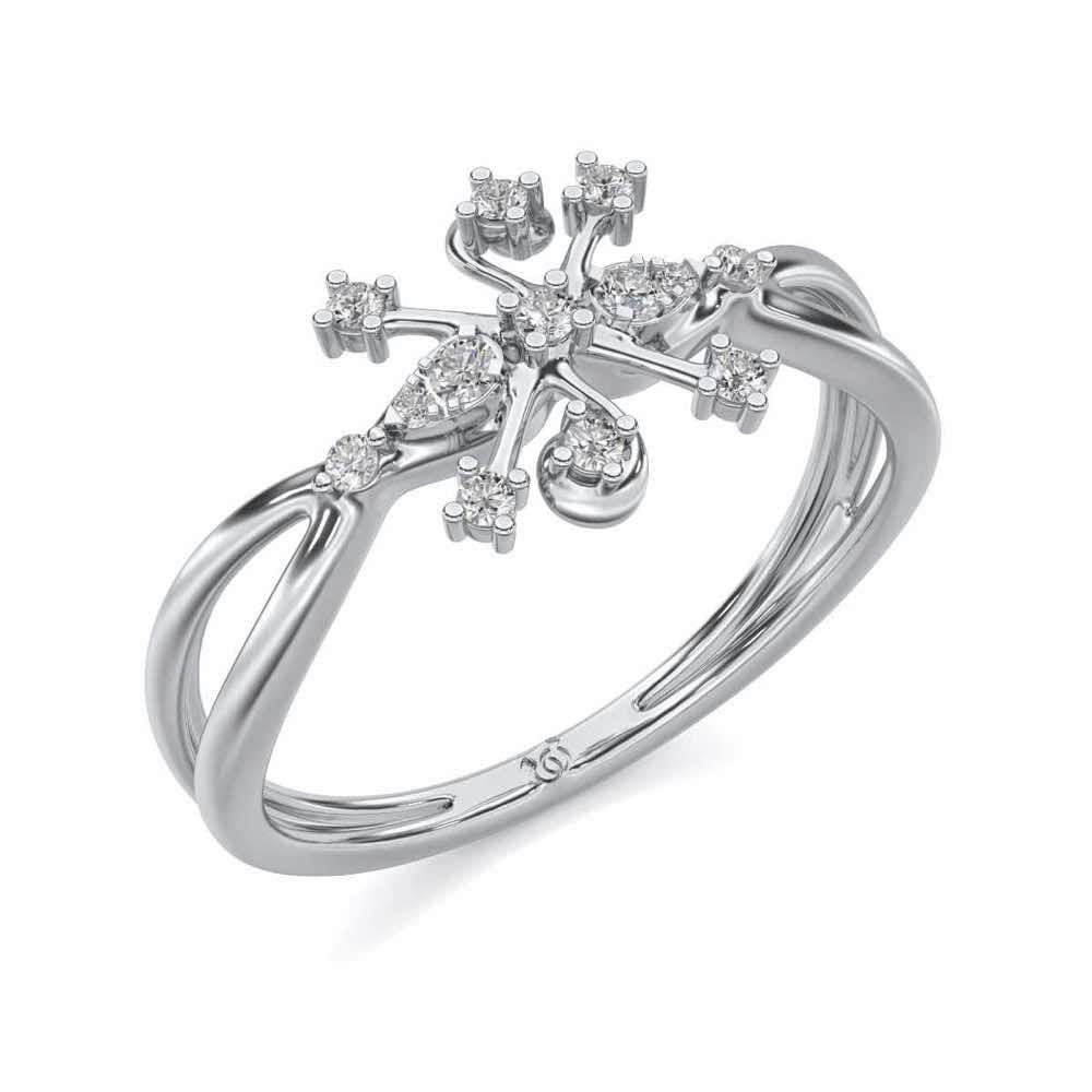 Bliss Silver Ring - White Gold - Image 1
