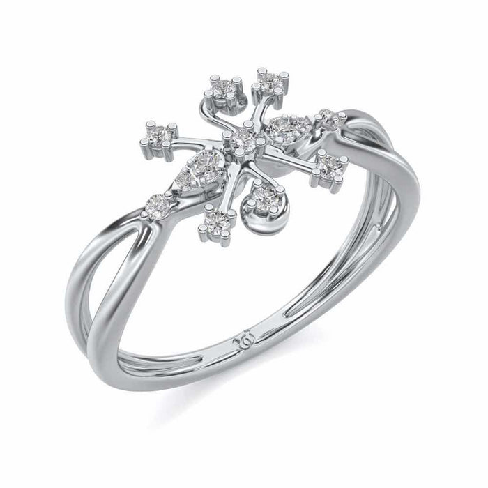 Bliss Silver Ring - White Gold - Image 1
