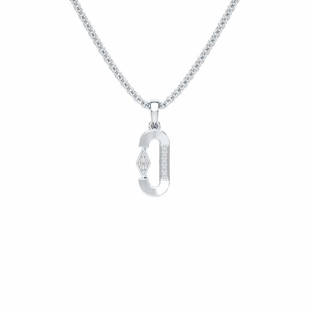 Silver Whisper Silver Pendant - White Gold - Image 1